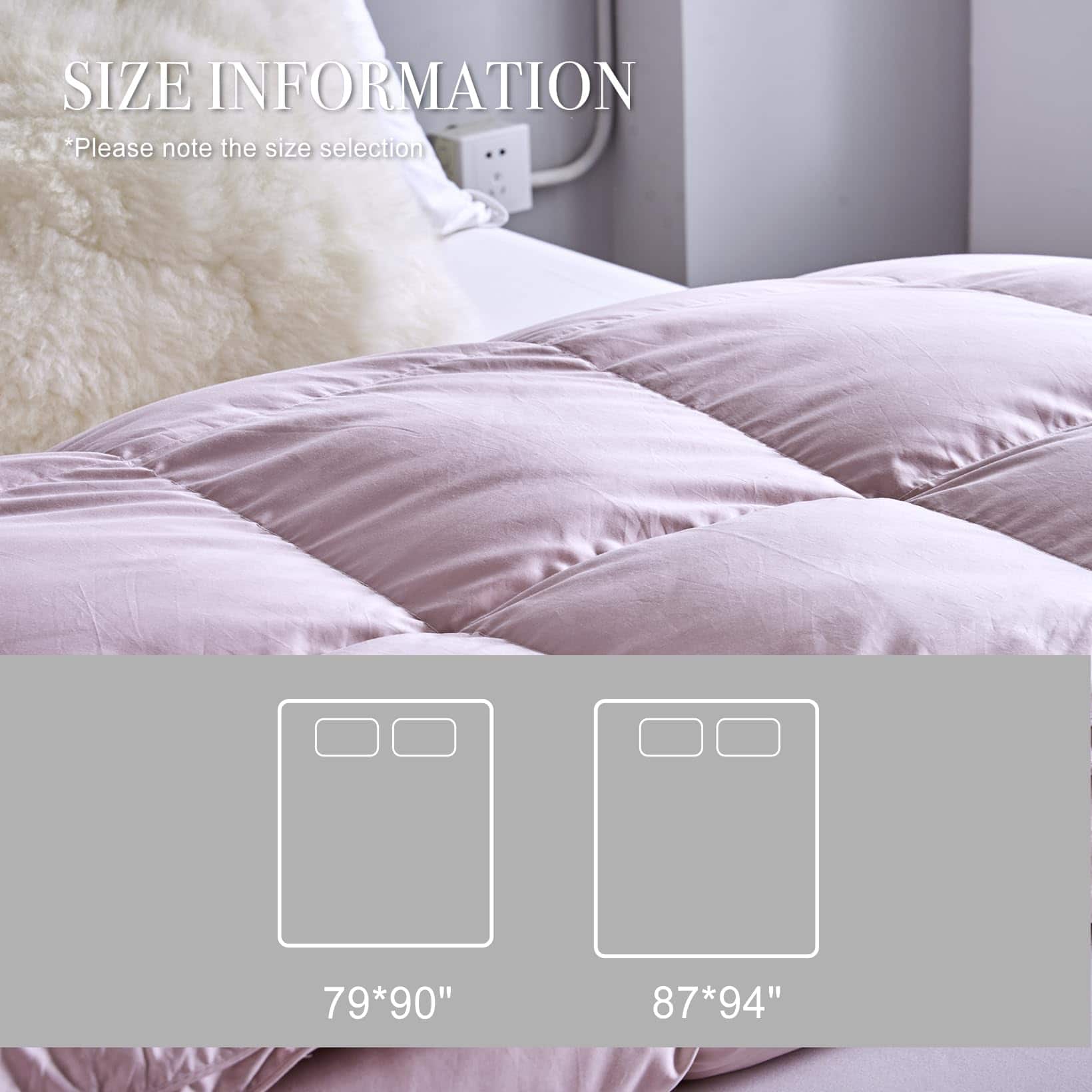 Edredón de Lujo SOTHLIFE Luxury Queen Goose Down Winter - - Imagen 9