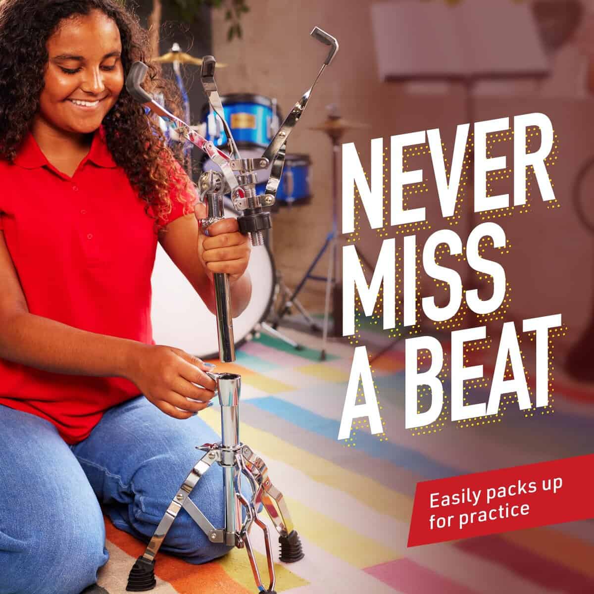 Set de Pad de Tambor Mendini con Soporte Ajustable - 12 - Imagen 8