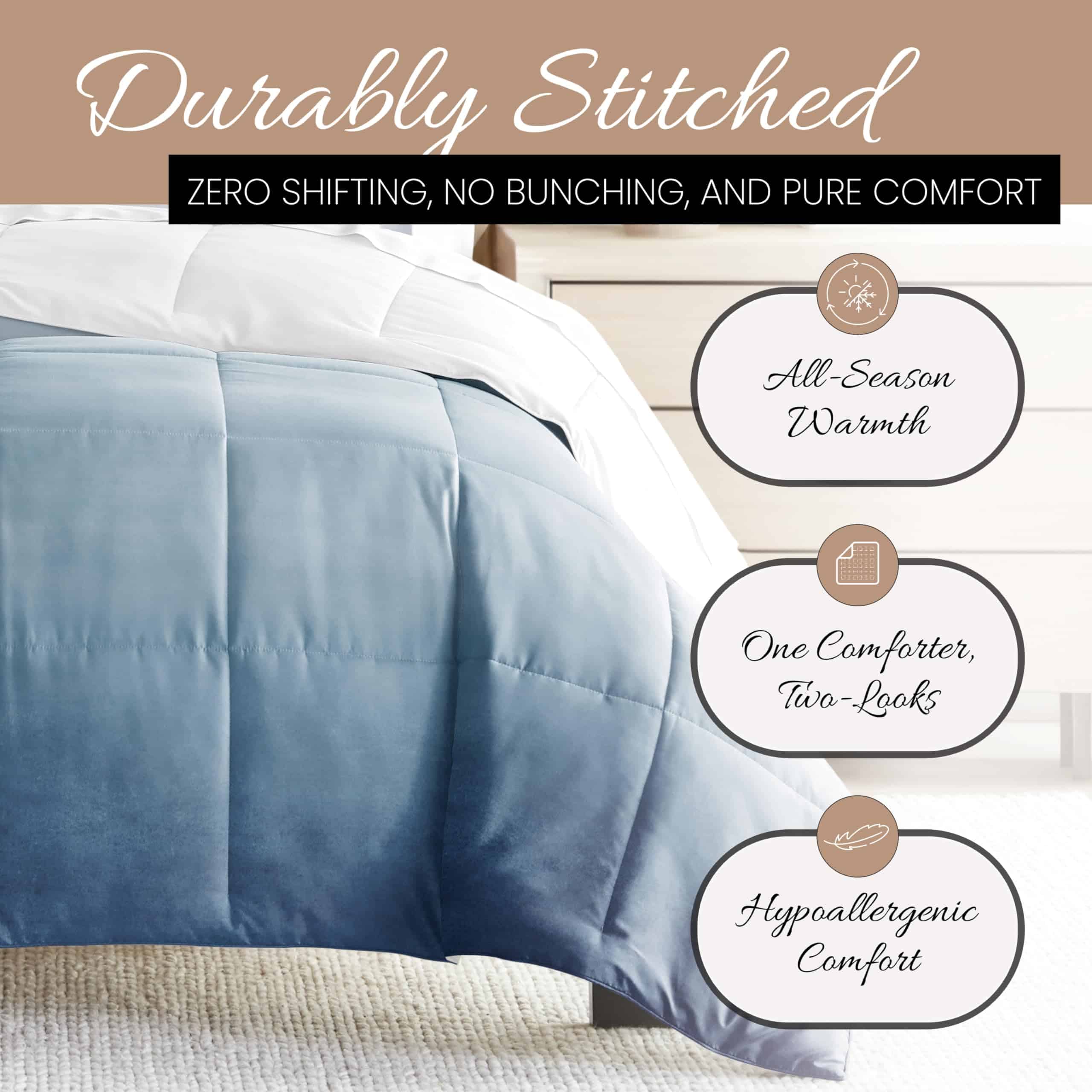 Juego de Edredón Reversible Tamaño King (3 Piezas) - Lleve - Imagen 5