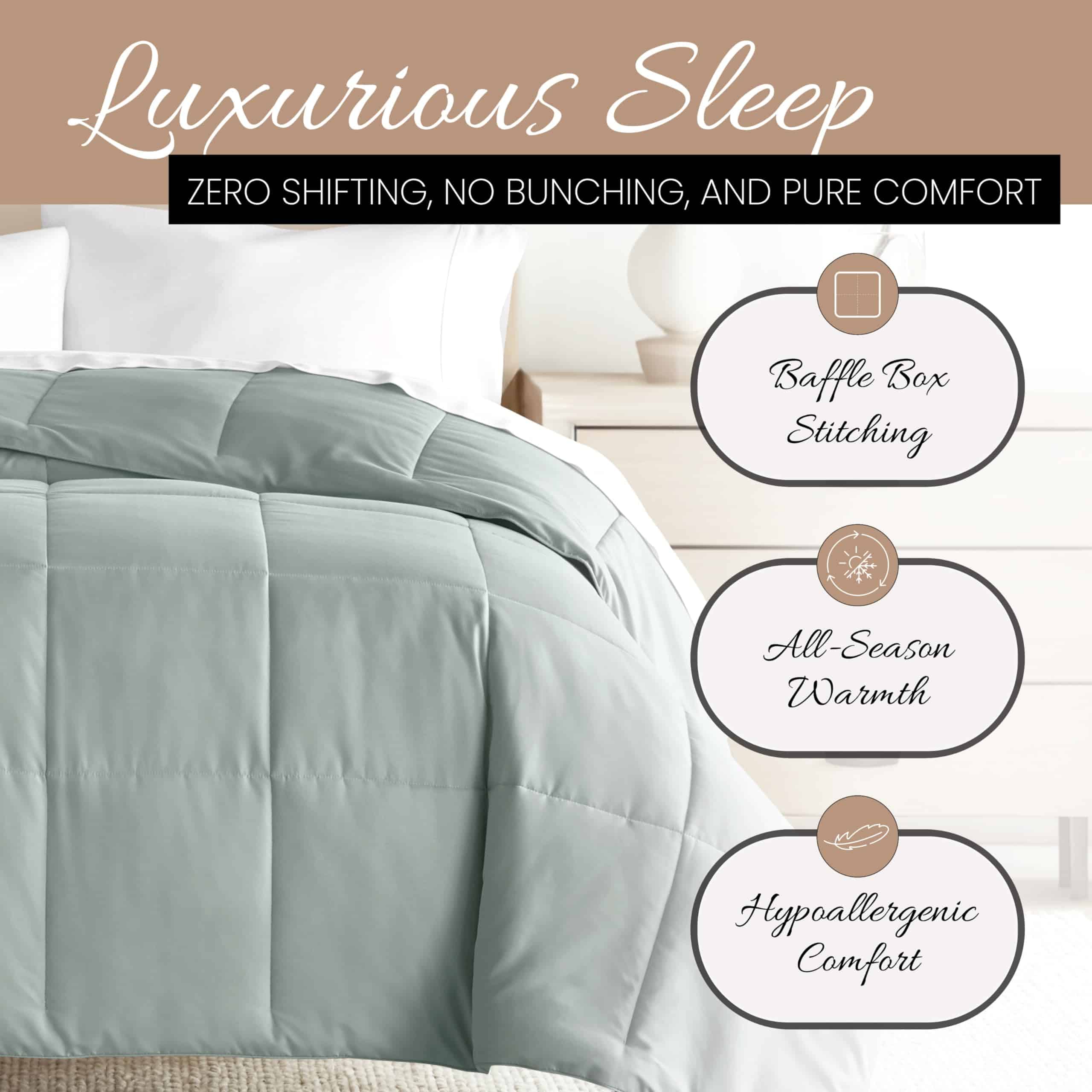 Edredón King de Linen Market (1 Pieza - Eucalipto) - Lleva - Imagen 4