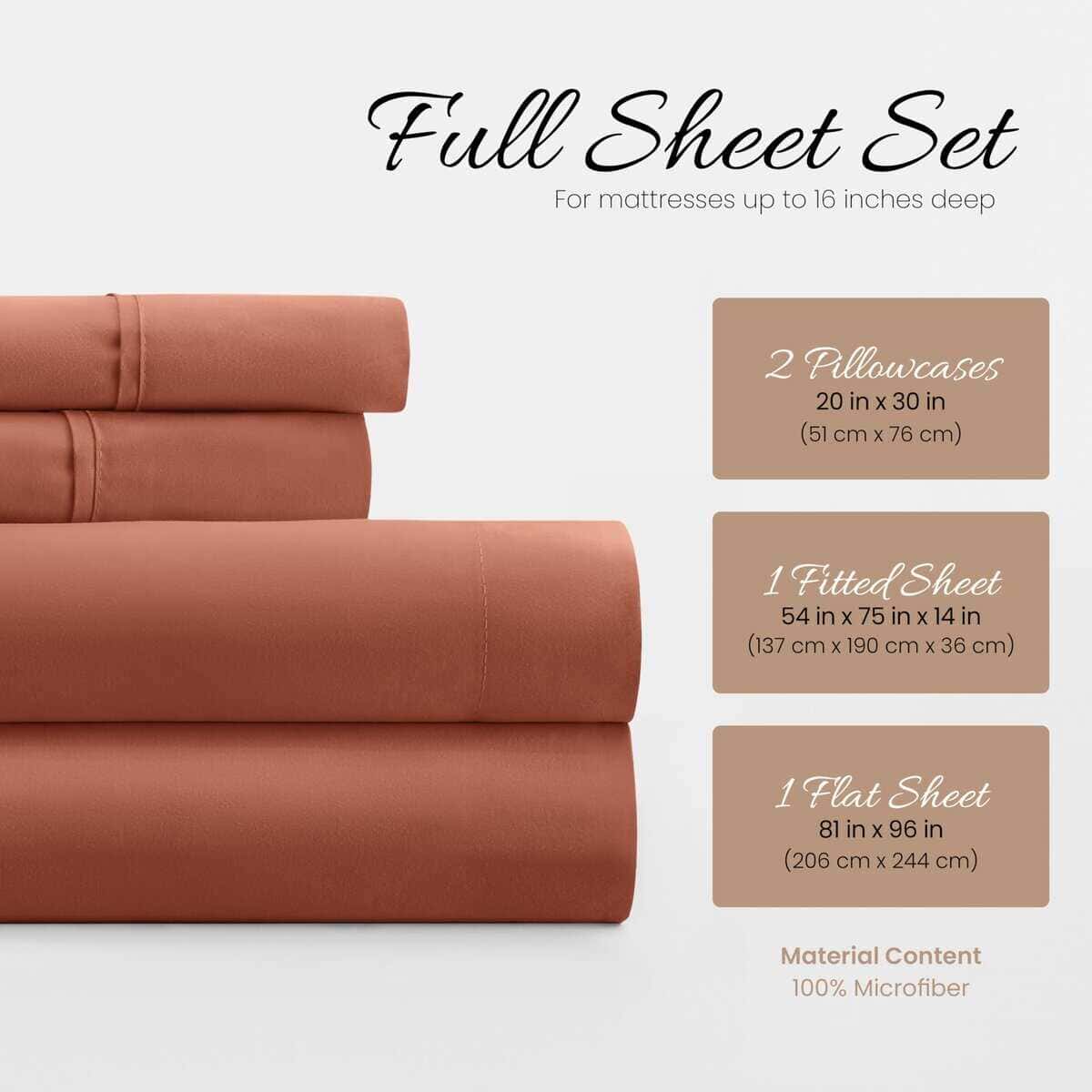 Linen Market Sábanas para Cama Matrimonial (Arcilla) - - Imagen 3