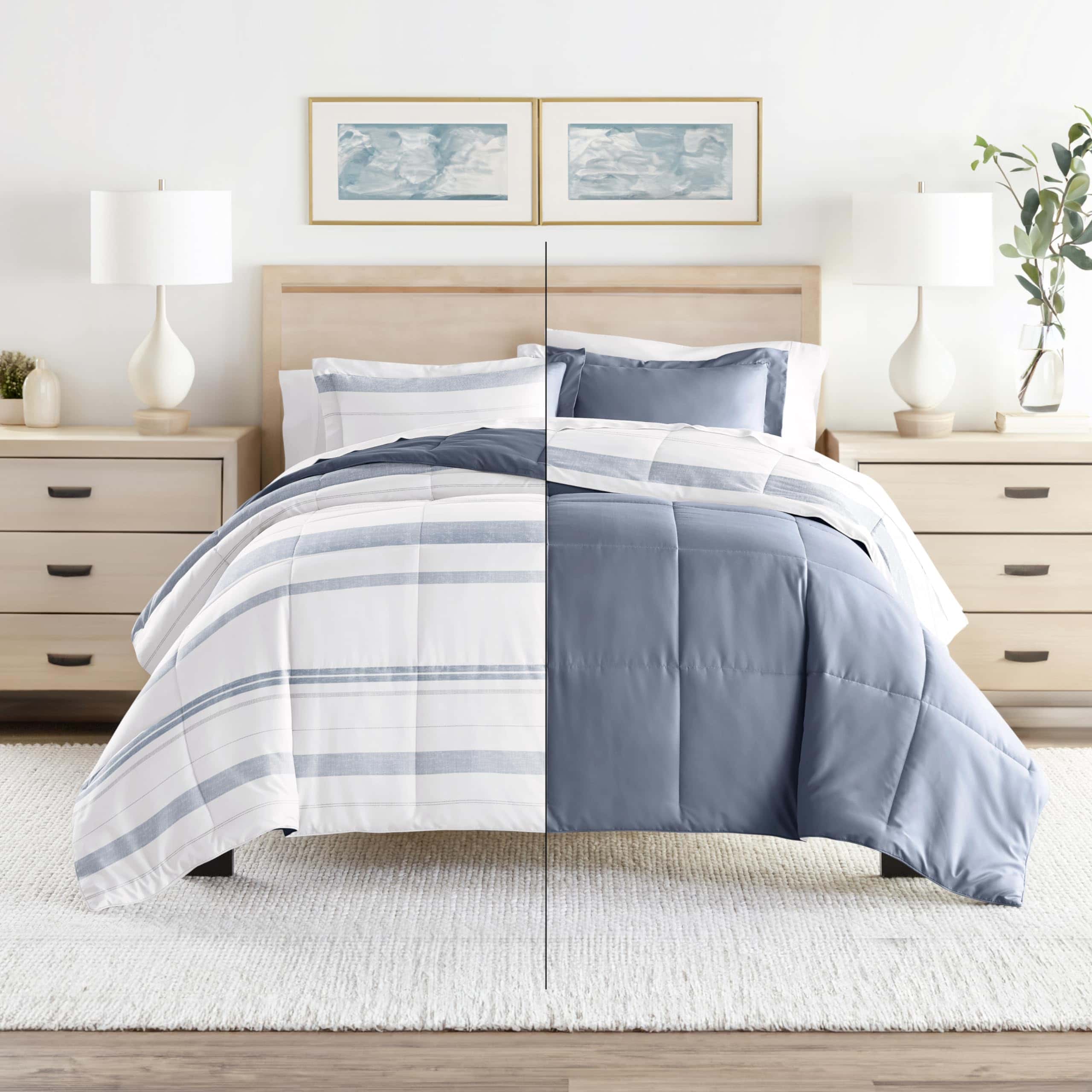 Juego de Edredón Reversible para Individual (3 Piezas) - - Imagen 3