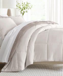 Juego de Edredón Reversible Tamaño -Natural / Latte