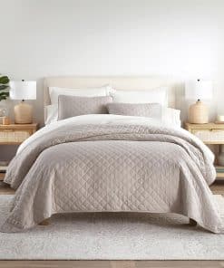 Edredones King Diamond Latte de Linen Market