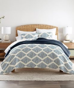 Edredón Queen Diamond Navy de Linen Market