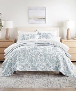 Colcha Linen Market King Jacobean Duskblue