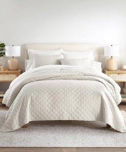 Edredón Queen Diamond Natural de Linen Market