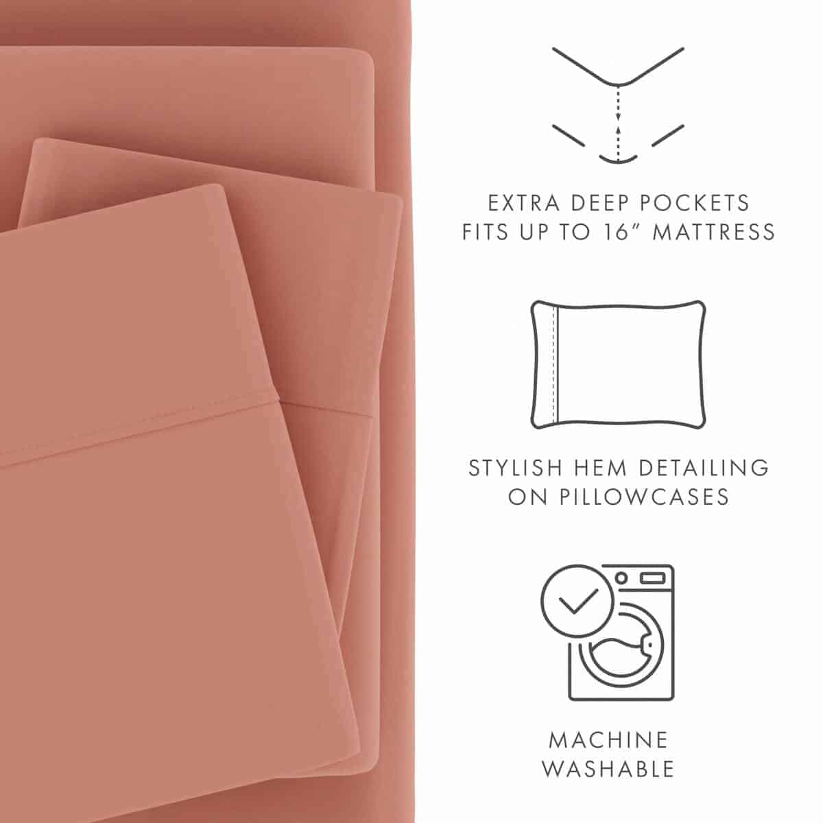 Conjunto de sábanas de 6 piezas Linen Market para cama - Imagen 5