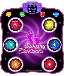 Tapete de Baile para Niños con 6 Botones Iluminados,