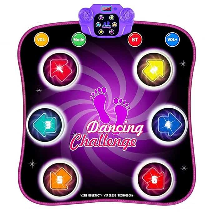 Tapete de Baile para Niños con 6 Botones Iluminados,