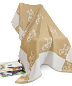 Manta de Tiro GHUQ en Color Caqui, Manta de Lana Tejida,