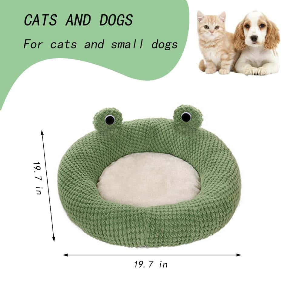 Cama de Gato Linda Rana con Base Antideslizante, Cojín - Imagen 3
