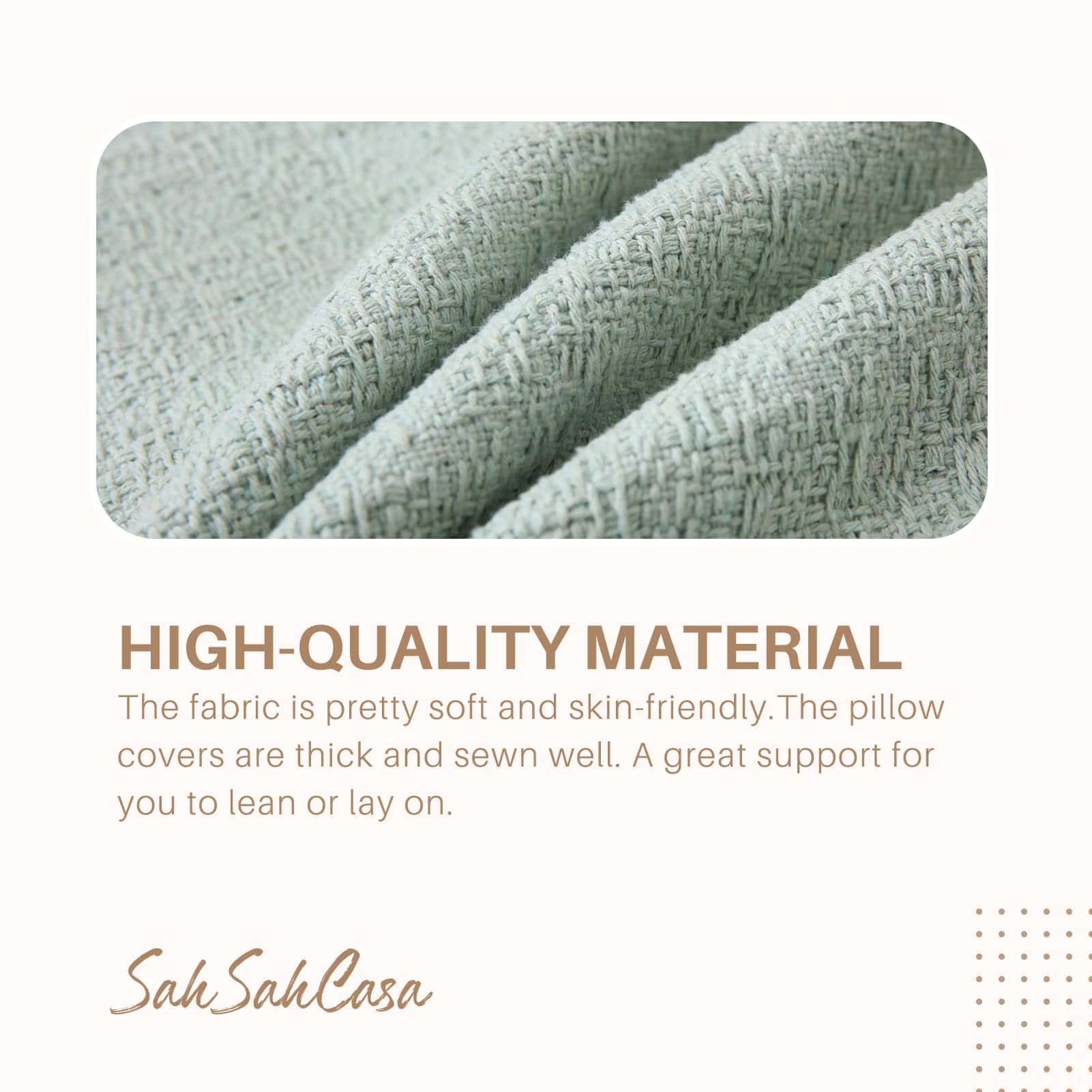 Fundas de Cojín SahSahCasa 12x20 Pulgadas Juego de 2, - Imagen 4