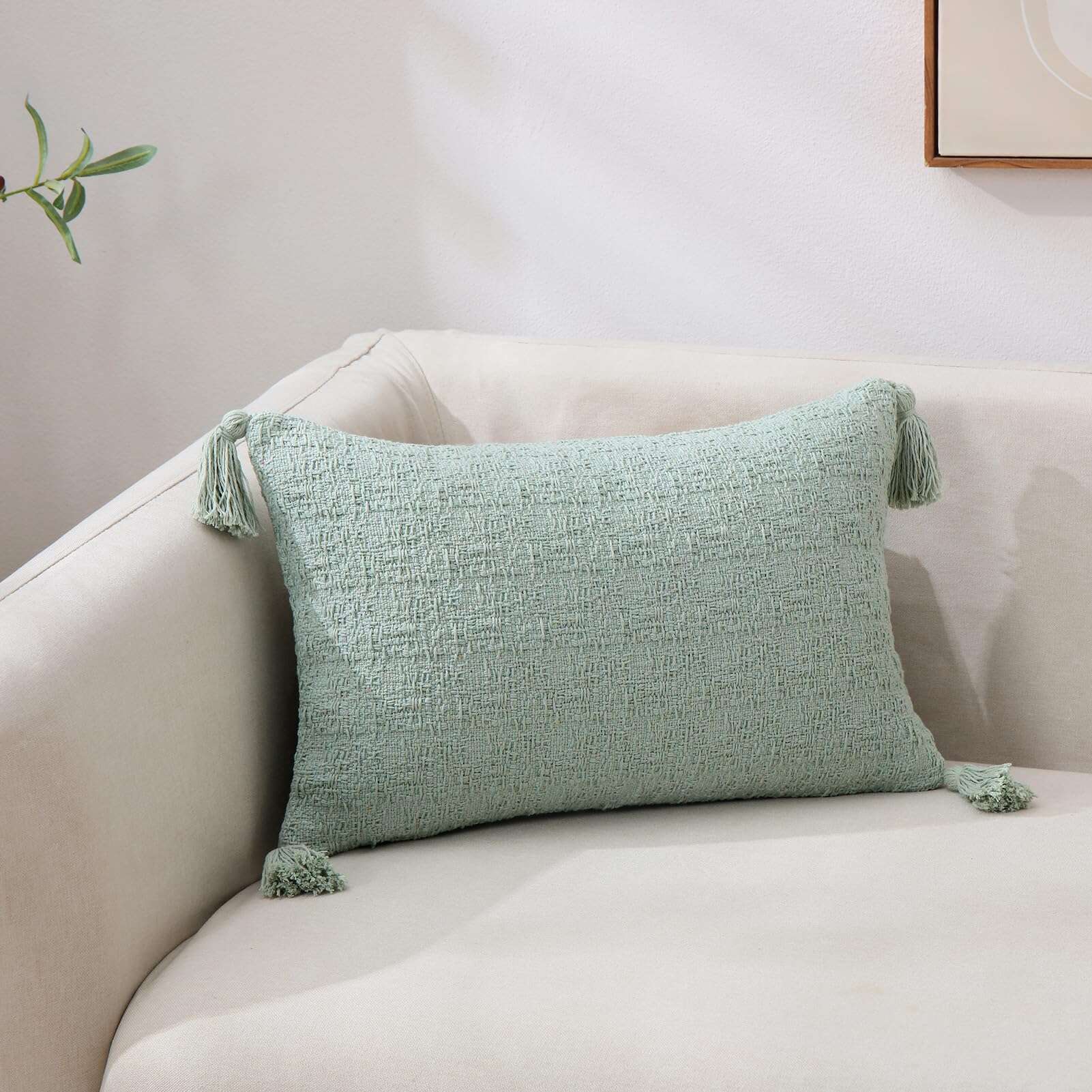 Fundas de Cojín SahSahCasa 12x20 Pulgadas Juego de 2, - Imagen 5