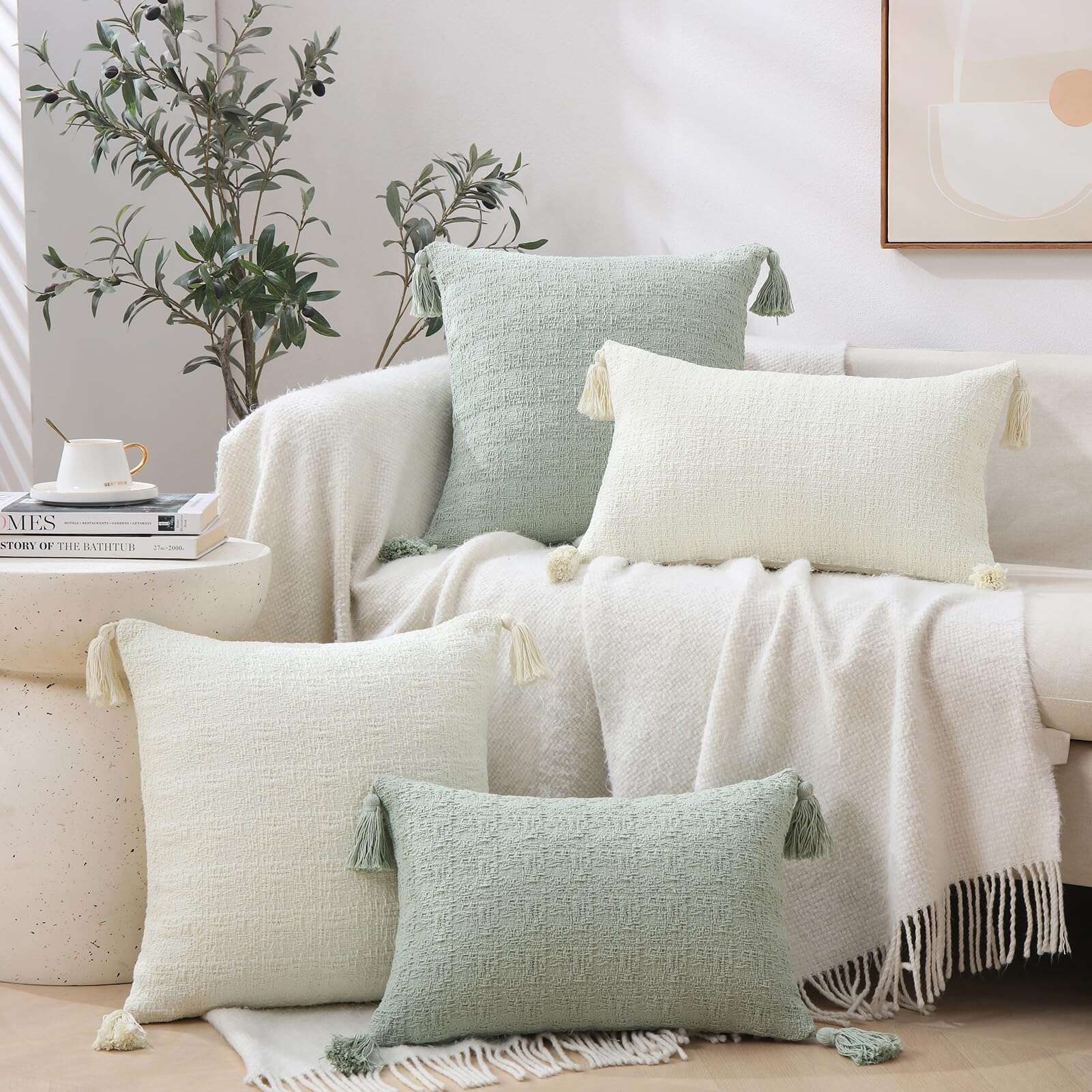 Fundas de Cojín SahSahCasa 12x20 Pulgadas Juego de 2, - Imagen 6