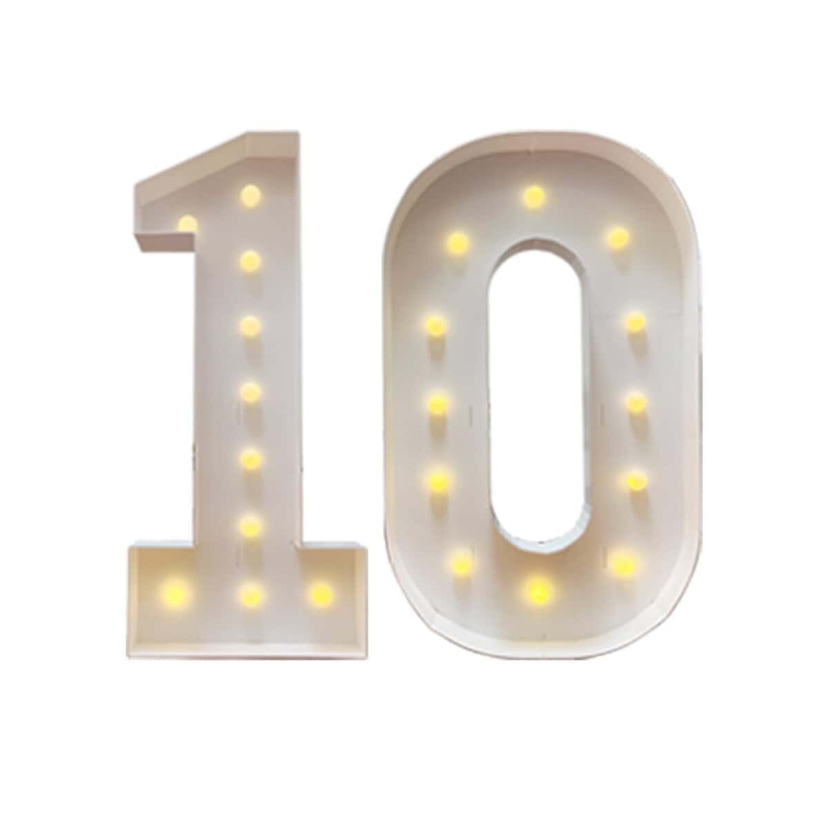 Luces de Números de Marquesina ZUOVAOV 4FT del número 10, - Imagen 9