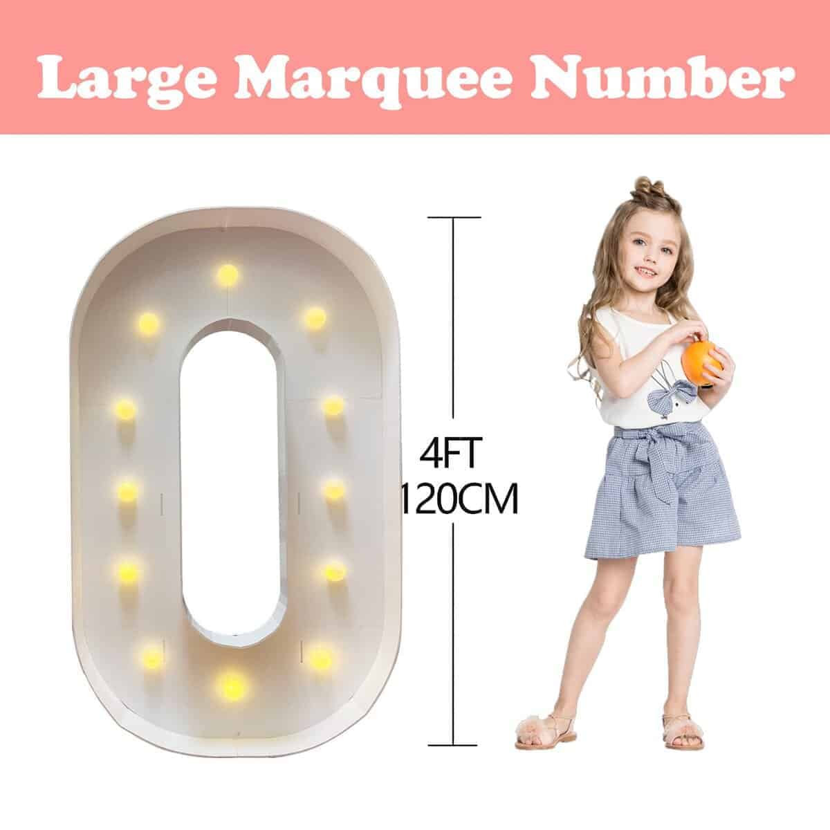 Luces de Números de Marquesina ZUOVAOV 4FT del número 10, - Imagen 6