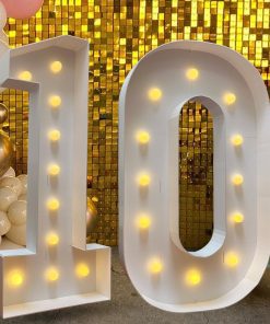 Luces de Números de Marquesina ZUOVAOV 4FT del número 10,