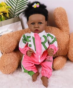 kgniess me Muñecas Reborn Negras - Muñeca Realista de