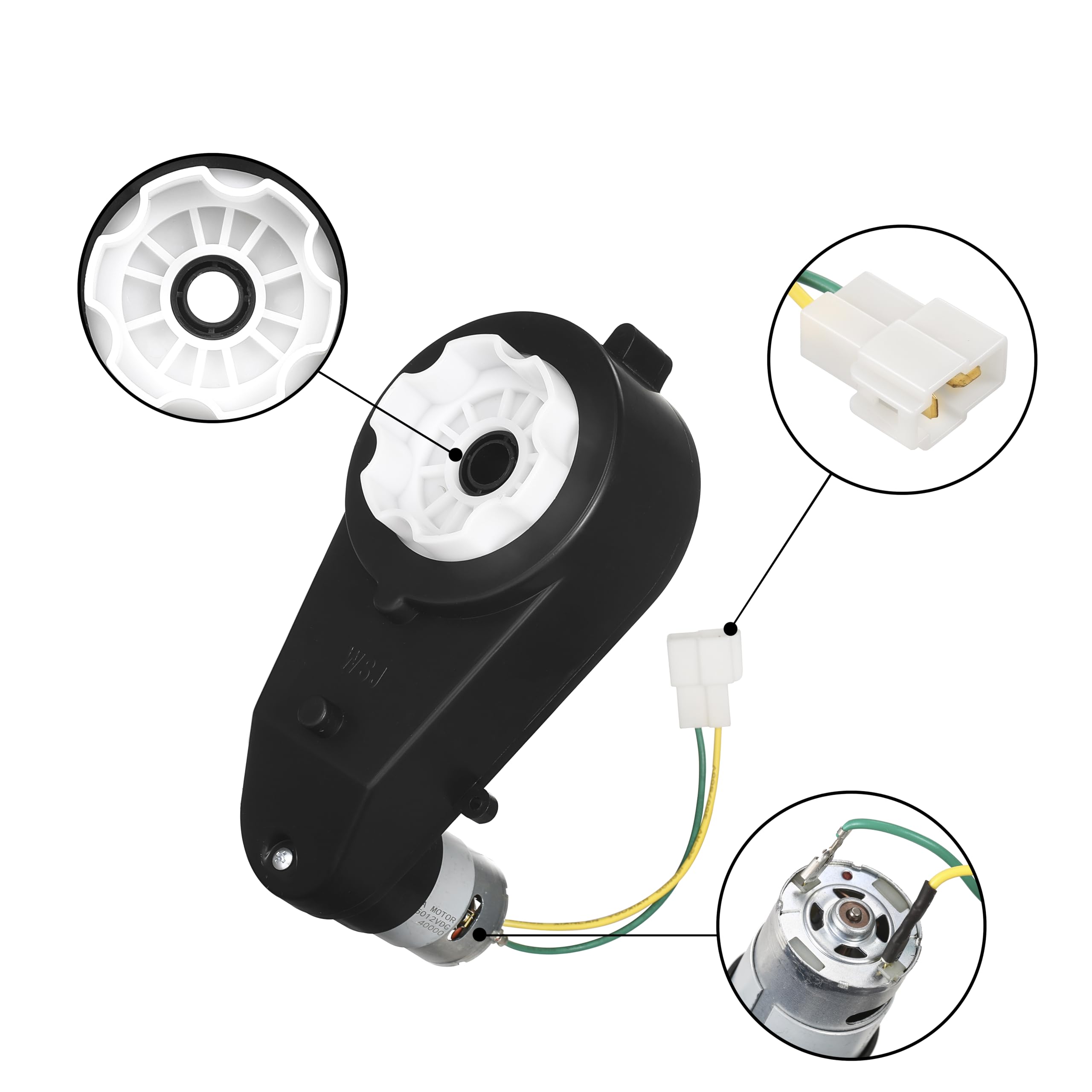 Caja de cambios para coche eléctrico para niños de 24V con - Imagen 4