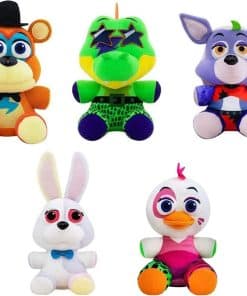 Conjunto de 5 Peluches FNAF ULTHOOL, Conejito, Oso, Pato,