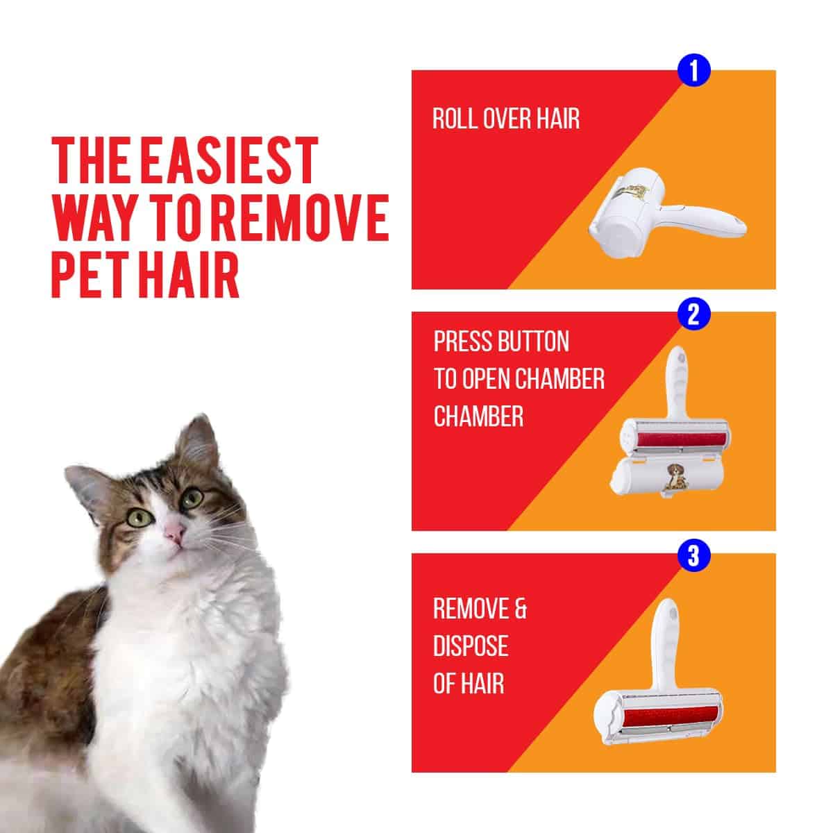 Rodillo removedor de pelo de mascotas y rodillo adhesivo - Imagen 7