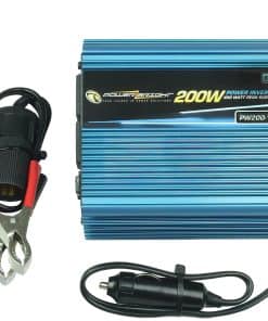 Inversor de corriente PowerBright PW200-12 12VDC a 110VAC;