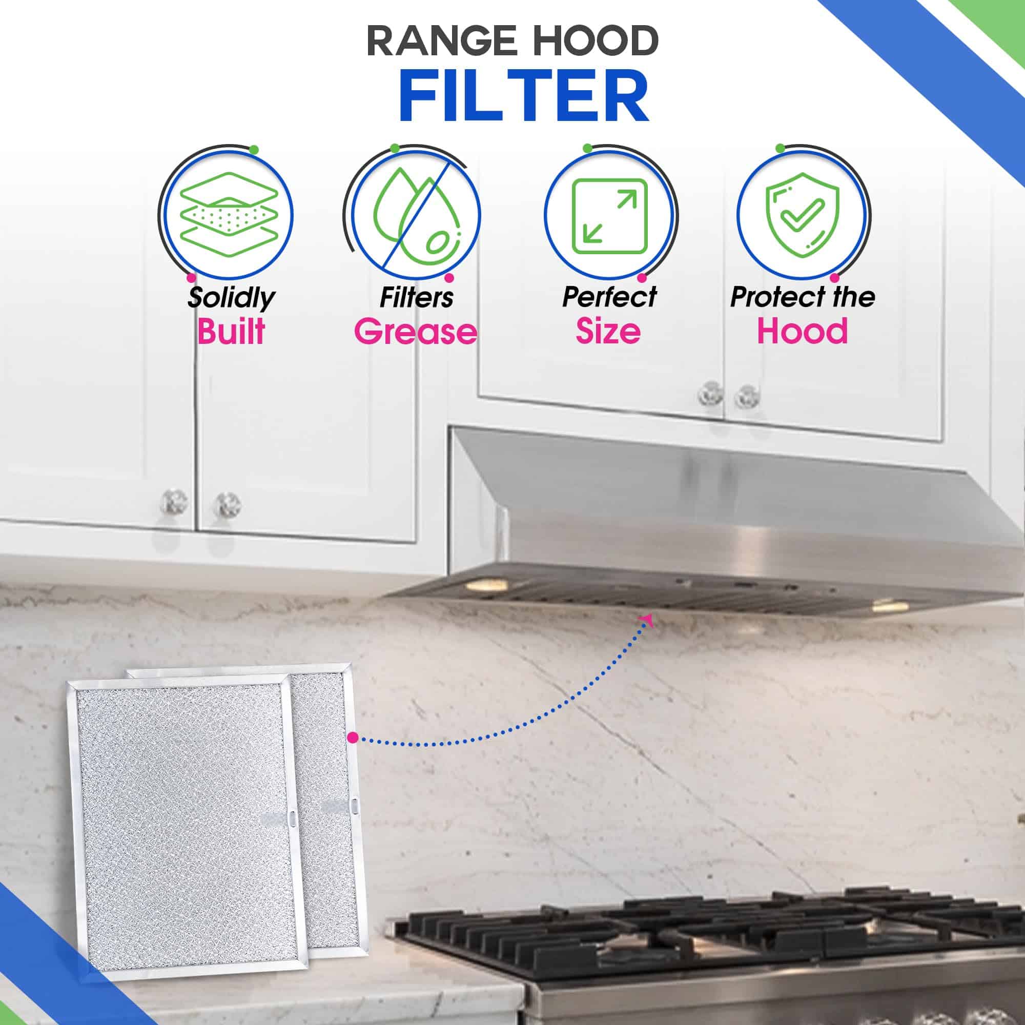 Filtro de Campana Extractora de Repuesto para 99010196 - Imagen 3