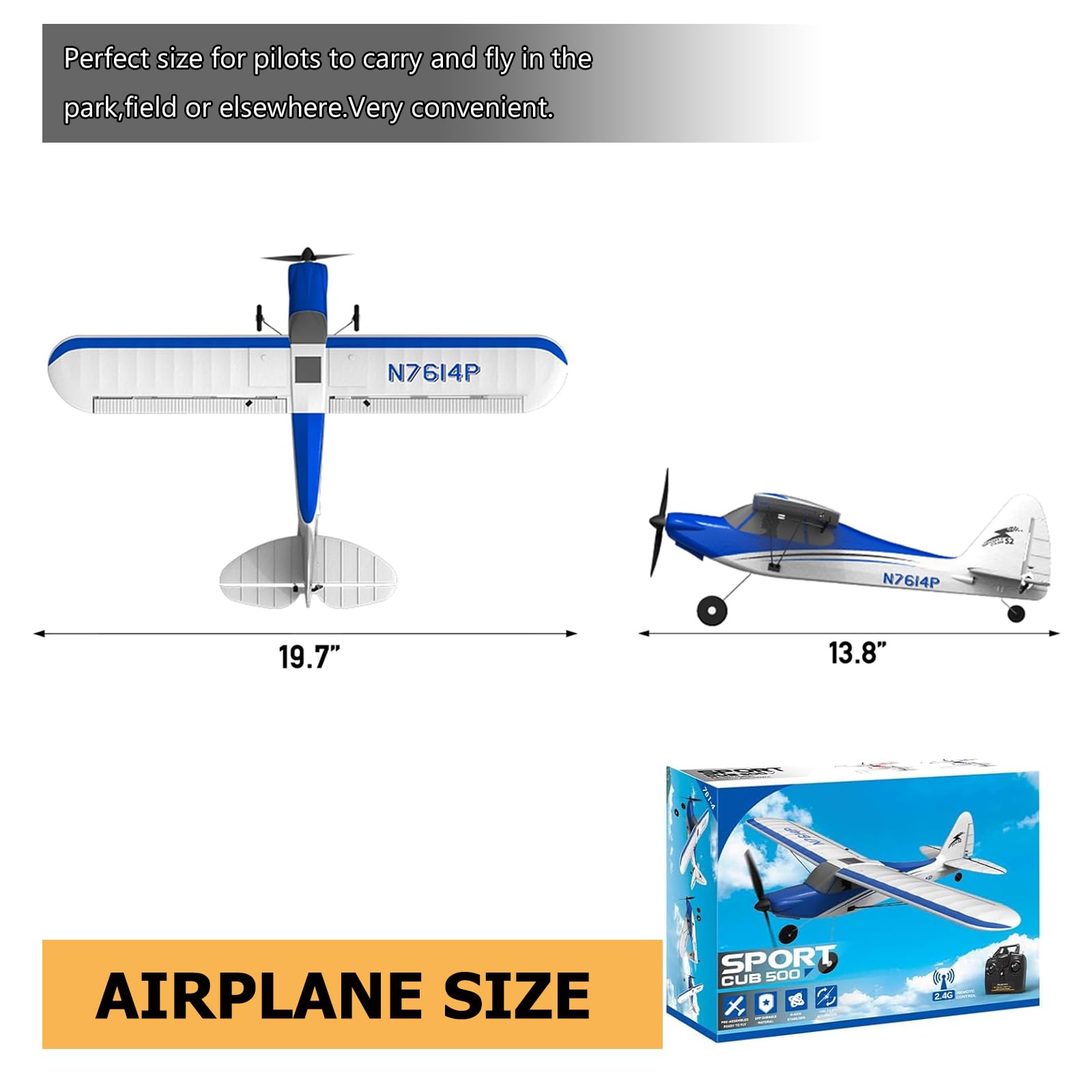 Avión RC Sport Cub 500 S2 RTF de 4 Canales con Sistema de - Imagen 9