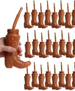 Vasos de Bota de Vaquero Fxswety 10 Onzas Vasos de Plástico