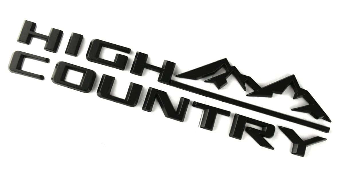 Kit de emblemas 3D para Chevy Suburban Tahoe High Country - Imagen 3