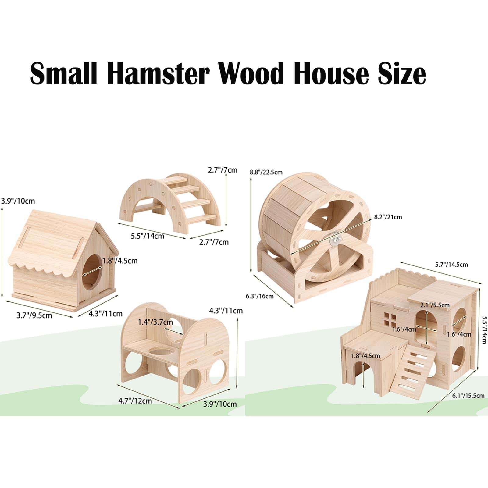 Casa de Madera para Hámster PAULOZYN, Casa y Escondite - Imagen 6