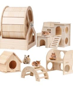 Casa de Madera para Hámster PAULOZYN, Casa y Escondite