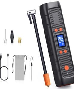 Inflador de neumáticos portátil Nuste con medidor de