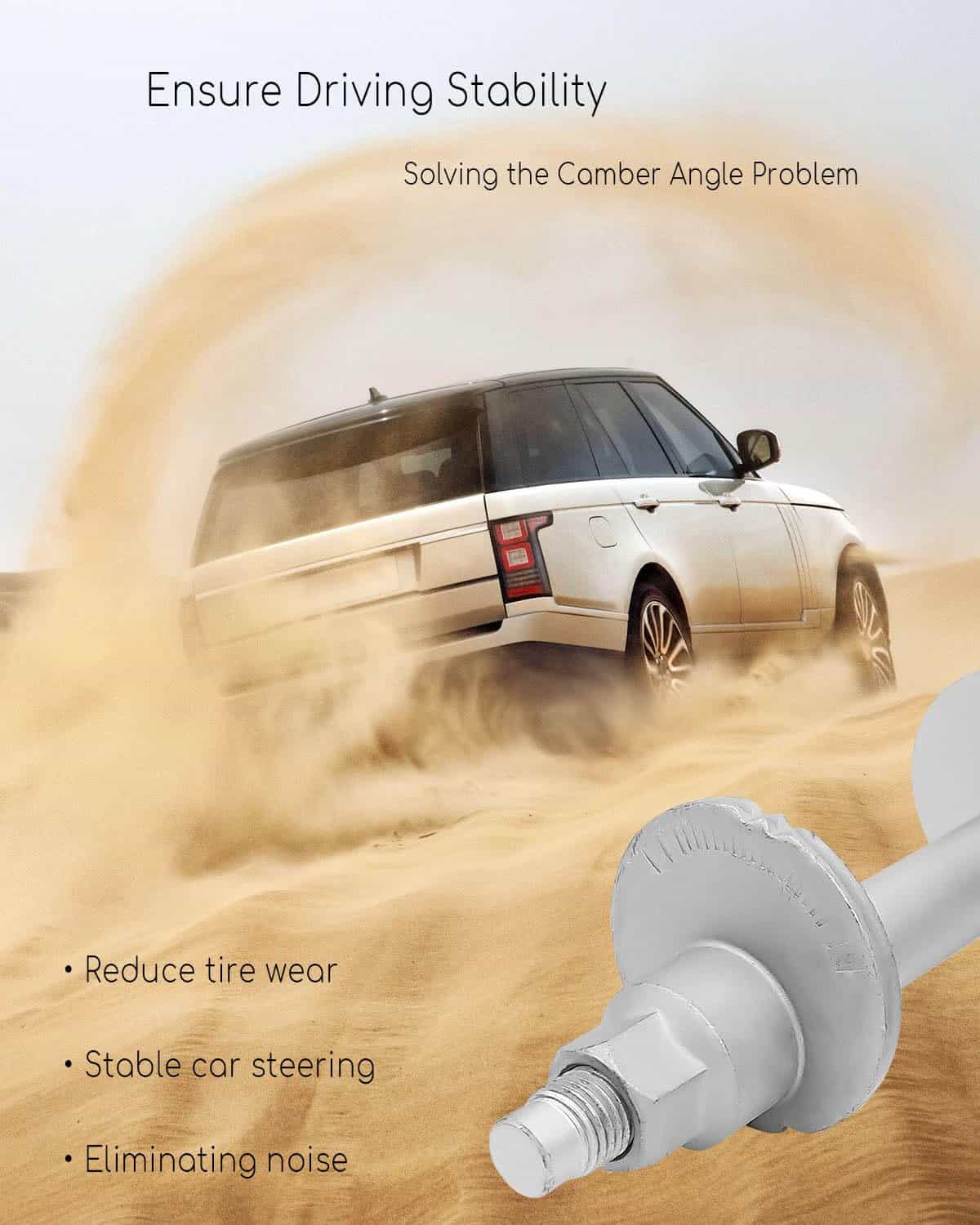 ULZOZN 4 Pcs Tornillos Ajuste de Cámber para Toyota Tacoma - Imagen 3