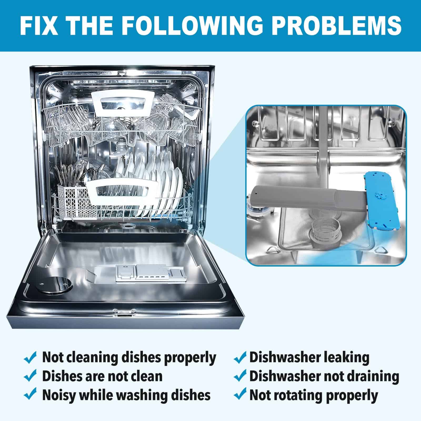 Brazo rociador inferior 5304506660 para ensamblaje de brazo - Imagen 5