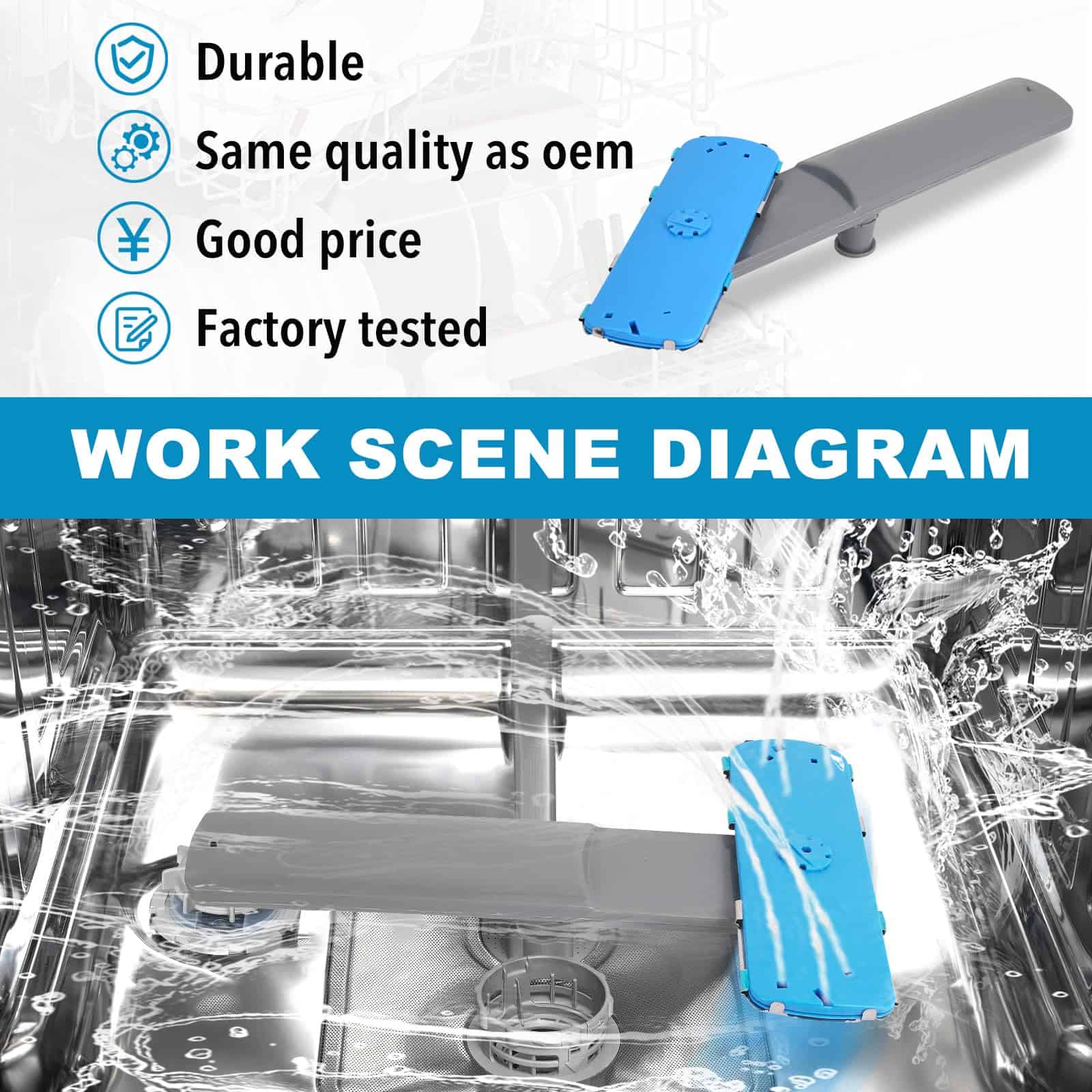 Brazo rociador inferior 5304506660 para ensamblaje de brazo - Imagen 3