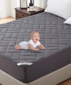 Protector de colchón impermeable tamaño Queen acolchado a