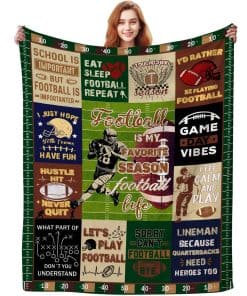 Manta de Fútbol Regalos para Niños Hombres Amantes del