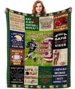 Manta de Fútbol Regalos para Niños Hombres Aficionados al