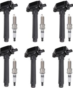 Juego de 6 Bobinas de Encendido y Bujías Compatible con