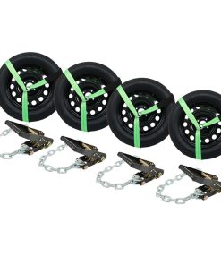 Paquete de 4 Amarres Generales Verdes con Ganchos de