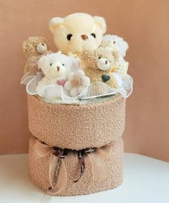 Ramo de Ositos Lindos - Ramo de Ositos de Peluche Hechos a