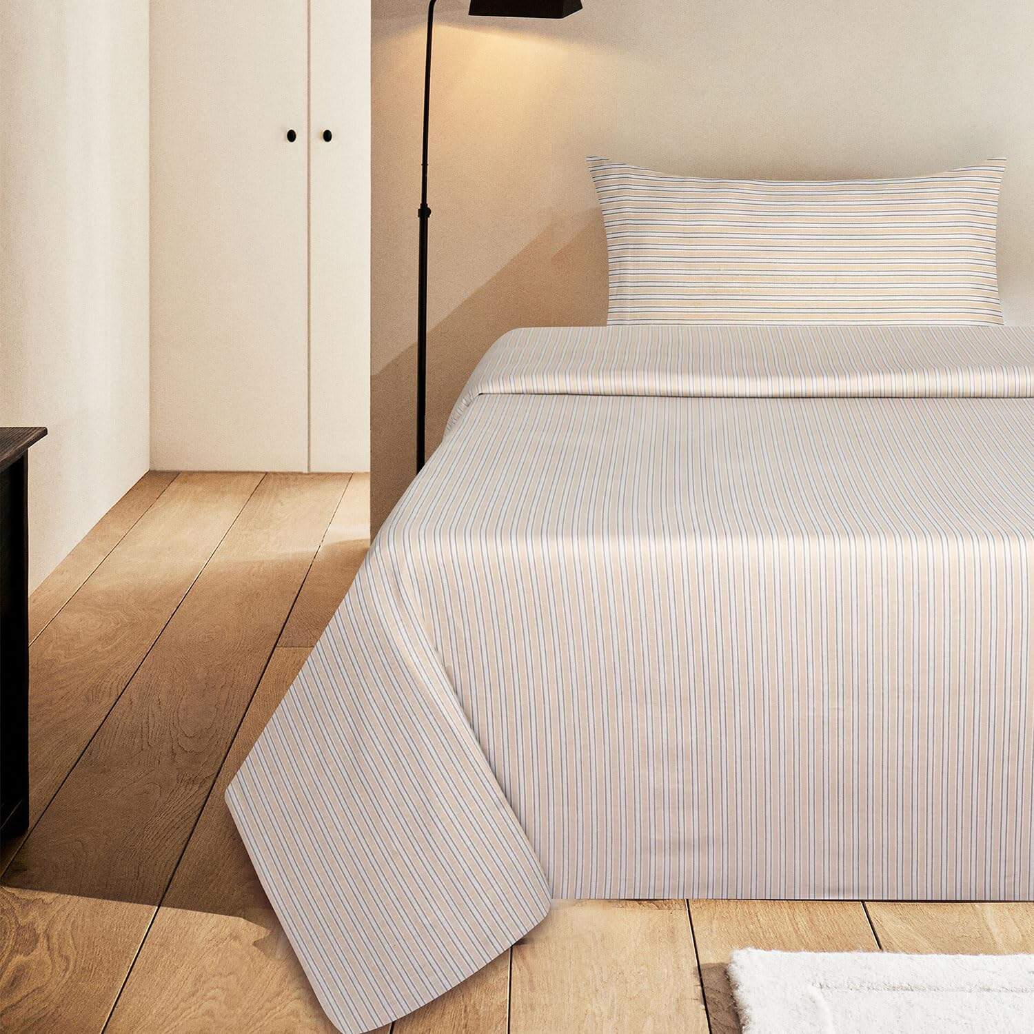 Juego de sábanas de franela 100% algodón estampado - Imagen 3