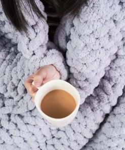 Manta de Punto Grueso de Chenilla Good Haus - Manta de