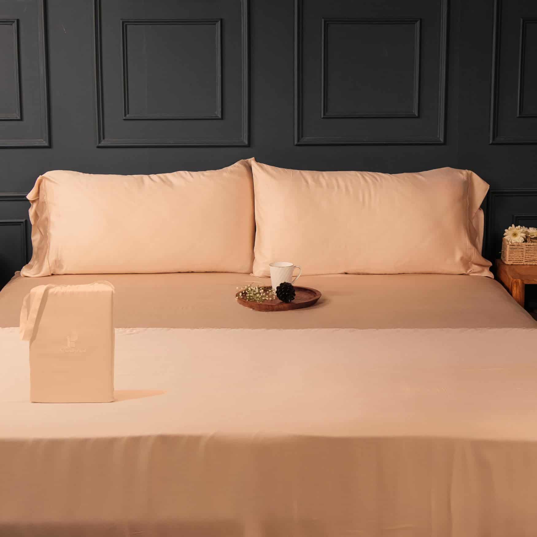 Juego de Sábanas de 100% Eucalipto Austriaco para Cama