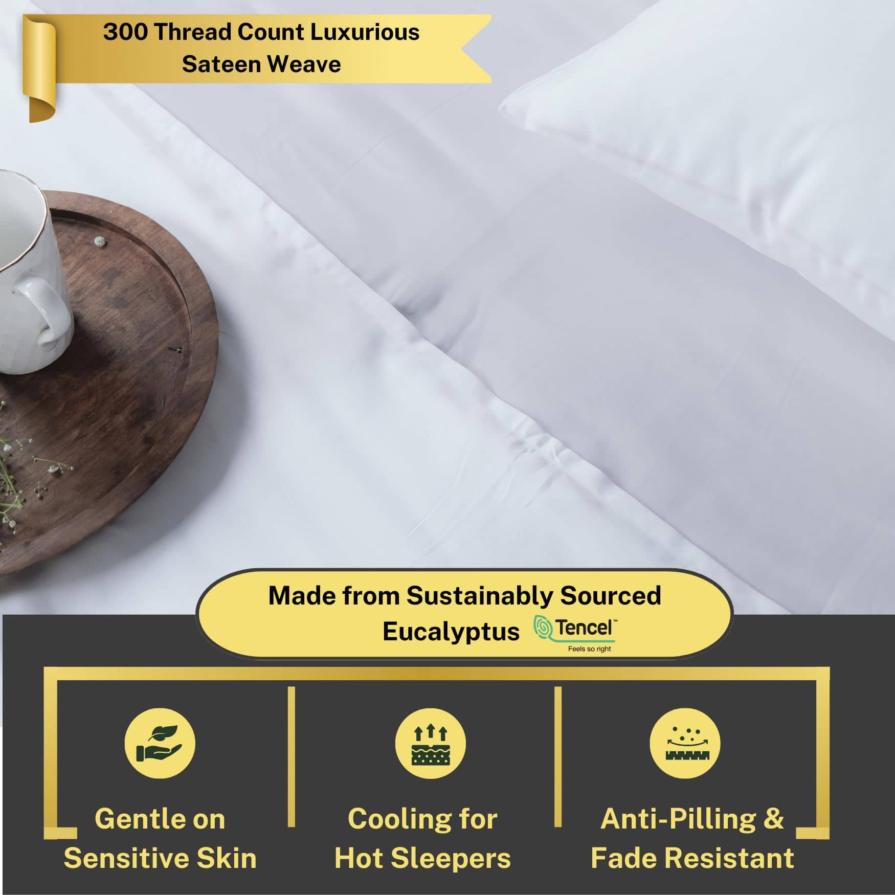 Juego de Sábanas ArthCrafted 100% Austriacas de Eucalipto - Imagen 5