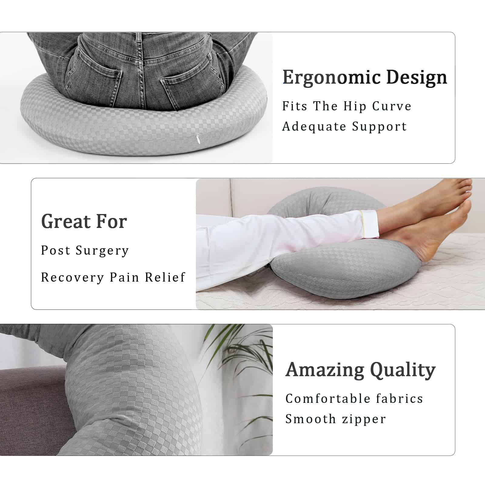 Almohada BBL Post Cirugía para Glúteos para Dormir, - Imagen 4