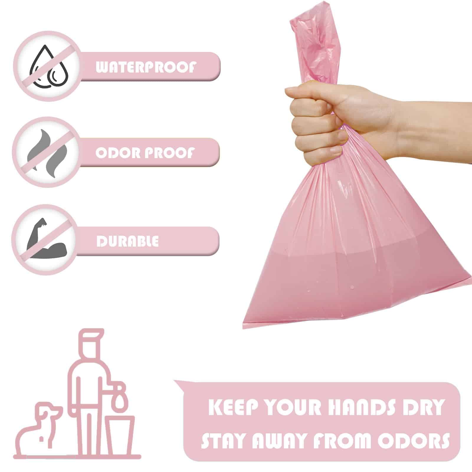 Porta bolsas de desechos con lanyard colorido, dispensador - Imagen 4