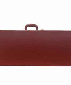 Estuche rígido cuadrado para guitarra -Rojo Vino